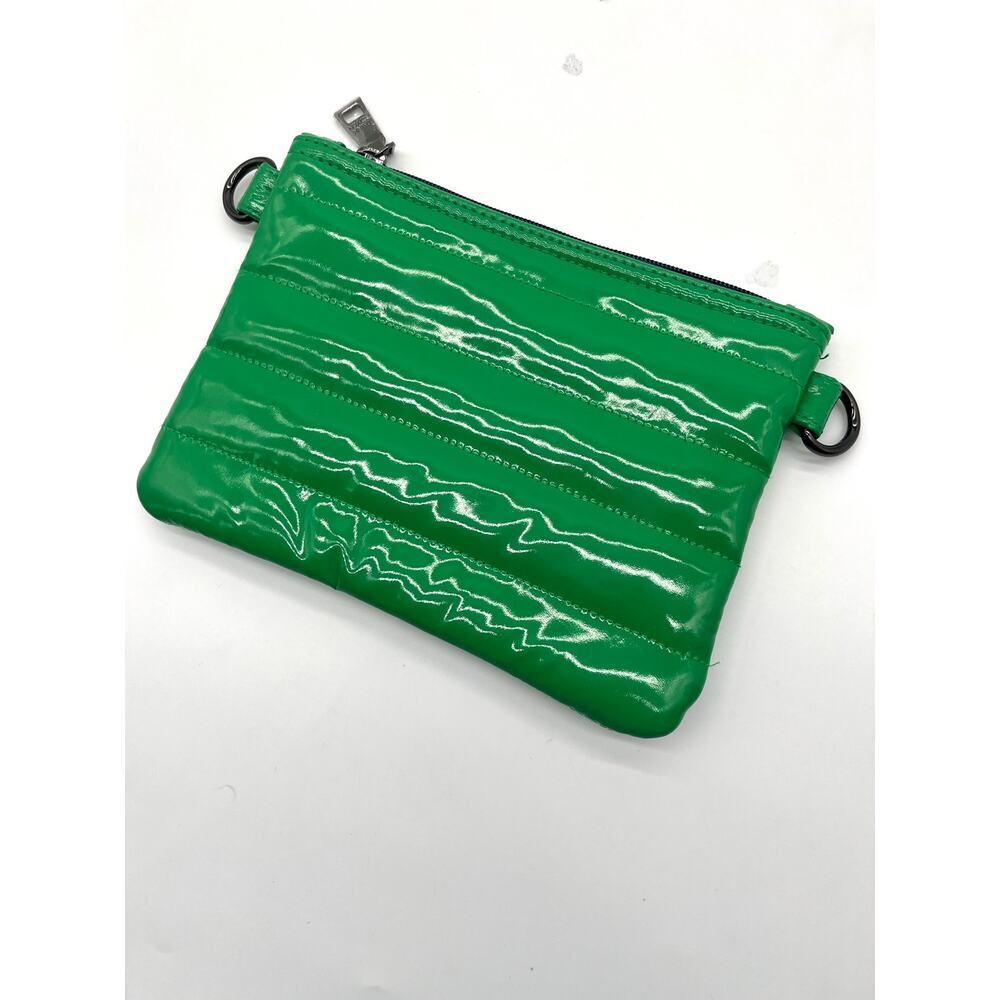 Think Royln NWOT Patent Leather Puffer Pouch, Green